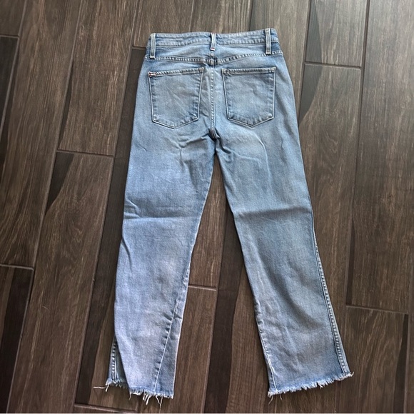 Alice + Olivia Perfect Cropped Kick Flare Jeans in Nothing to Lose Sz 25 - Picture 5 of 10